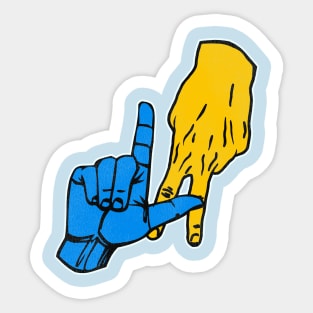 CHARGERS Hand Signal Sticker